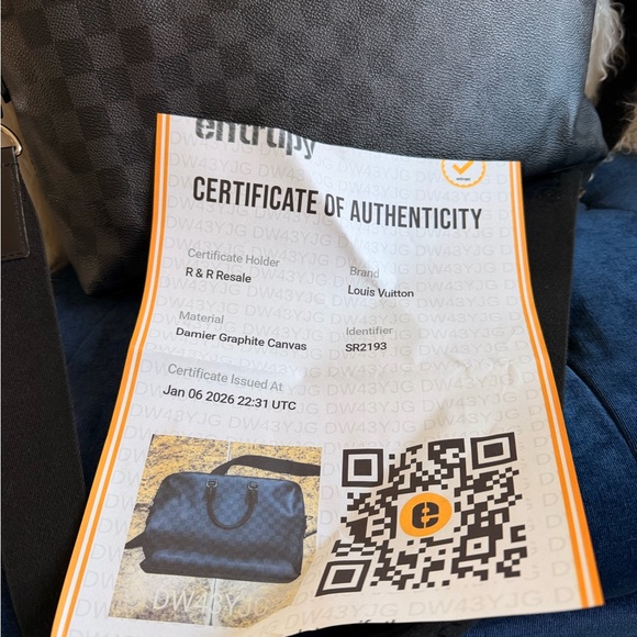 Louis Vuitton Damier Graphite canvas porte jour NM - Picture 6 of 6